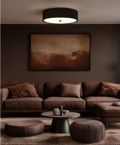 Open Design OR86591 - Plafonieră ZALINDRO 6xE27/15W/230V diam. 74,5 cm negru