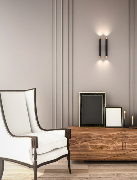 Open Design OR84573 - Aplica de perete Q 2xG9/3,5W/230V negru/auriu
