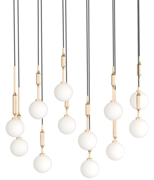 Open Design OR85457 - Lustra suspendată pe cablu ERO 12xG9/8W/230V auriu