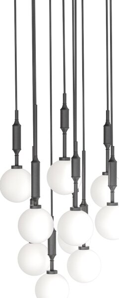 Open Design OR85372 - Lustru pe cablu ERO 10xG9/8W/230V negru