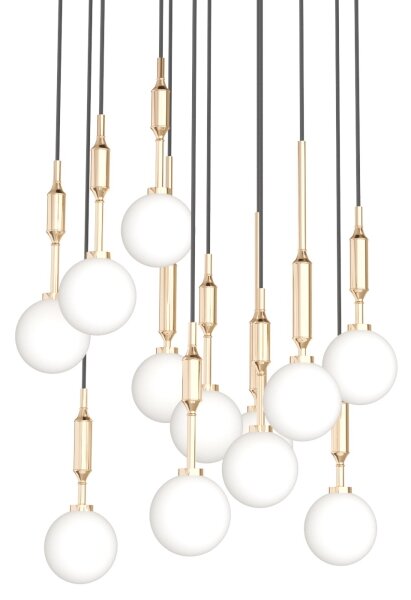 Open Design OR85396 - Lustră suspendată pe cablu ERO 12xG9/8W/230V aurie