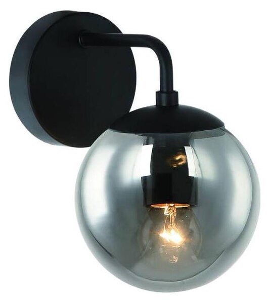 Open Design OR81411 - Lampă de perete BAO 1xE27/8W/230V negru/gri fumuriu