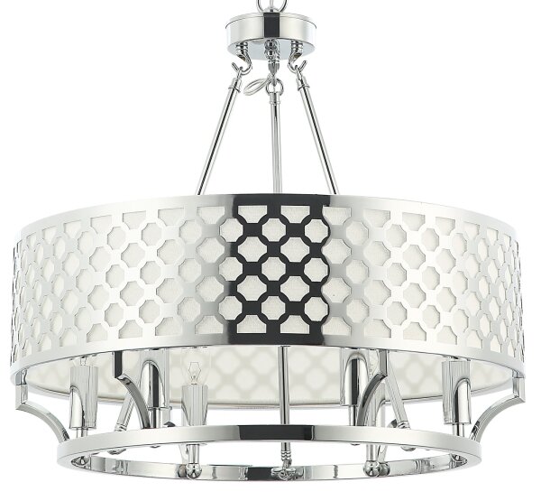 Open Design OR84375 - Lustru cu lanț VERNO 6xE14/12W/230V crom lucios