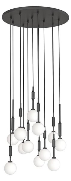 Open Design OR85402 - Lustră suspendată pe cablu ERO 12xG9/8W/230V, neagră