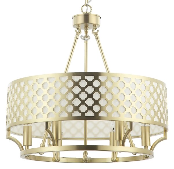 Open Design OR84382 - Lustru suspendat pe lanț VERNO 6xE14/12W/230V alamă