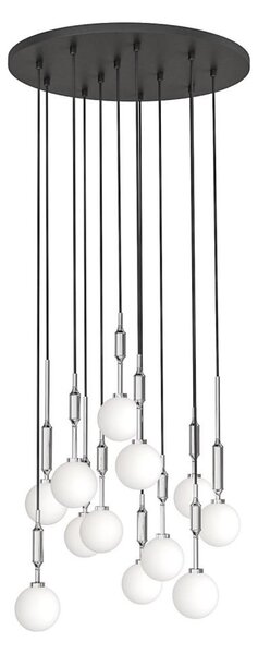 Open Design OR85389 - Lustră suspendată pe cablu ERO, 12 x G9, 8W, 230V, crom lucios