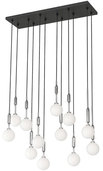 Open Design OR85440 - Lustră suspendată pe cablu ERO, 12 x G9, 8 W, 230 V, crom lucios