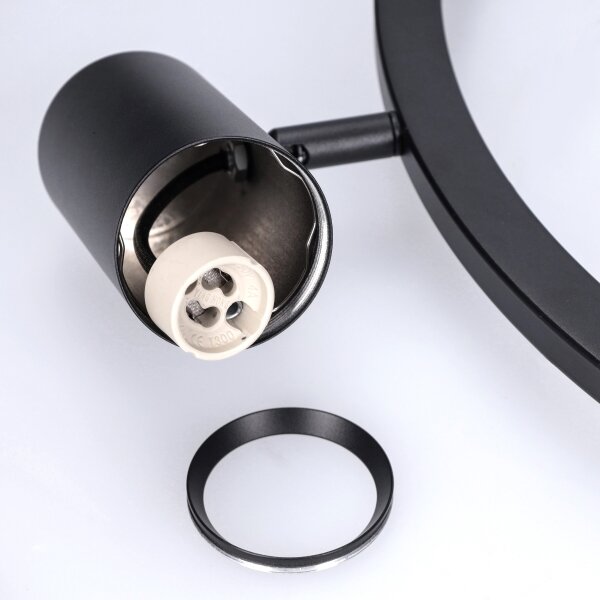 BRILAGI - Lustru suspendat cu cablu SELE 6xGU10/30W/230V negru
