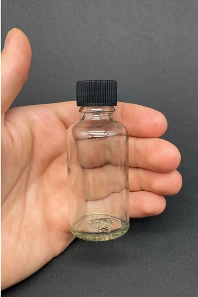Set sticle TU-6LI100CCSIYAHKAPAK, 6 piese, transparent/negru, sticlă