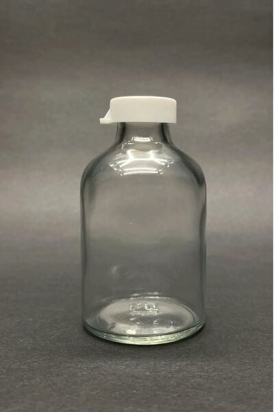 Set sticle TU-12BEYAZKAPAKLI, 12 piese, transparent/alb, sticlă, 50 ml