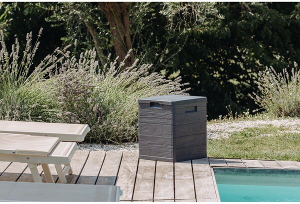 Cutie de depozitare pentru grădină gri închis Woodys – Toomax