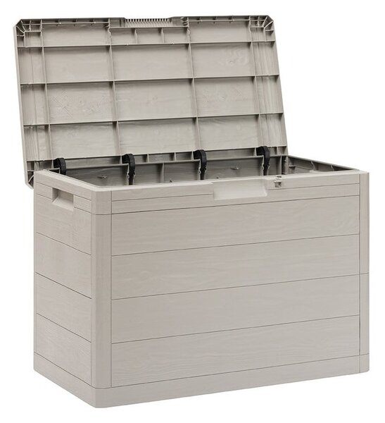 Cutie de depozitare pentru grădină gri deschis din plastic Woodys – Toomax