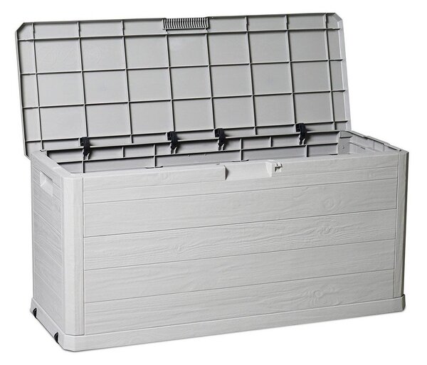 Cutie de depozitare pentru grădină gri deschis din plastic Woodys – Toomax