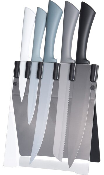 Set de cuțite din 5 piese în suport