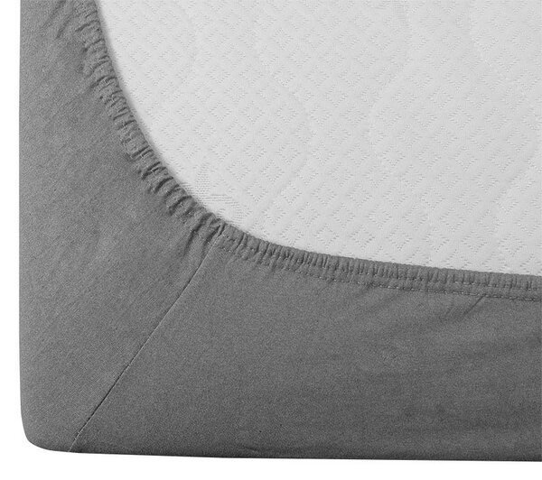2x Cearsaf de tricot EXCLUSIV 90x200 cm gri deschis