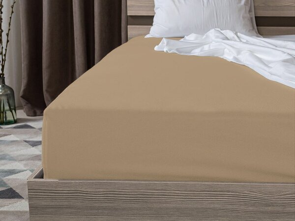 2x Cearsaf jersey EXCLUSIVE 90x200 cm bej
