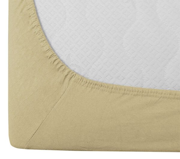 2x Cearșaf de tricou EXCLUSIV 90x200 cm crem