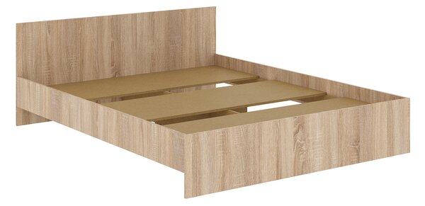 Pat haaus Remi, 200 x 160 cm, saltea spuma inclusa, Stejar Sonoma