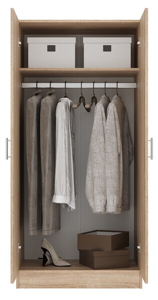 Dulap haaus Remi, 2 Usi, Stejar Sonoma, 80 x 51 x 170 cm
