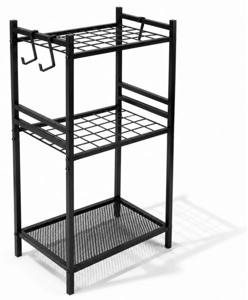 Raft metalic GARDEN GRID 74x40 cm, negru