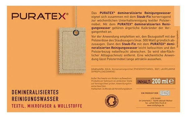 Set îngrijire canapele și tapițerii textile PURATEX