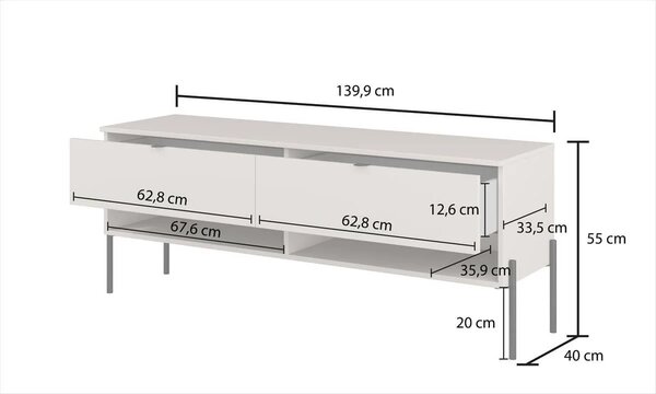 Comoda TV ORE - 2 sertare