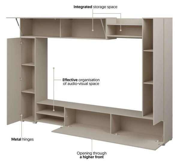 Set mobilier living VERO pentru perete TV