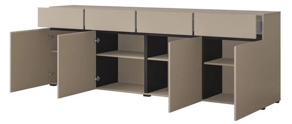 Comodă Cross 4 uși 4 sertare - 225 cm