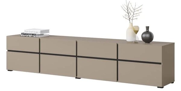 Comodă Cross 4 uși 4 sertare - h48 cm