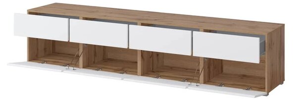 Comodă Cross 4 uși 4 sertare - h48 cm