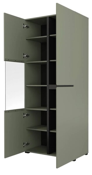 Dulap vitrină Cross 3 uși - 80 cm