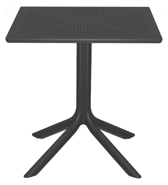 Set 3 bucati masa si scaune gradina V2, Groovy Zoi, Antracit, 60x60x76 cm
