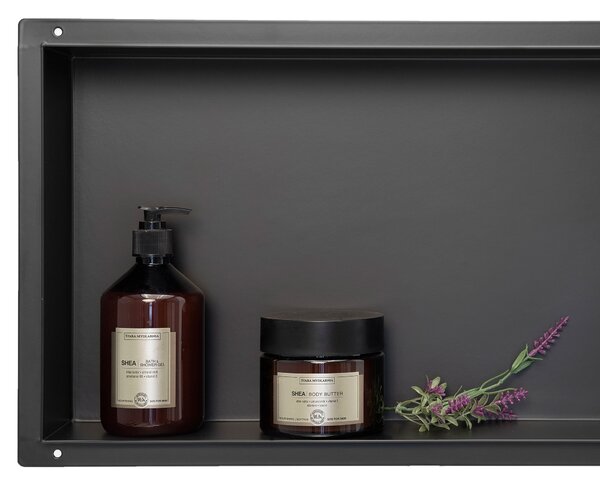 Balneo Wall-Box No Rim Black raft de nișă 60 cm negru OB-BL3-NR