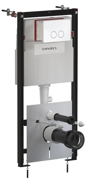 Set complet vas WC suspendat OMNIRES, Ottawa, OTTAWAMWBP, cu rezervor si clapeta