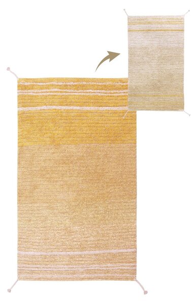 Covor galben ocru din bumbac 80x140 cm Twin Amber – Lorena Canals