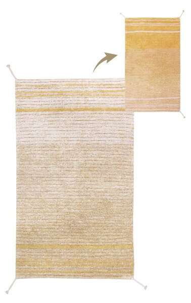 Covor galben ocru din bumbac 80x140 cm Twin Amber – Lorena Canals