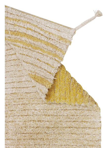 Covor galben ocru din bumbac 80x140 cm Twin Amber – Lorena Canals