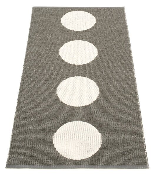 Covor tip traversă pentru interior și exterior gri închis 70x150 cm Vera Charcoal – Pappelina
