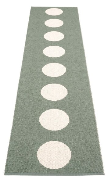 Covor tip traversă pentru interior și exterior verde 70x300 cm Vera Army – Pappelina