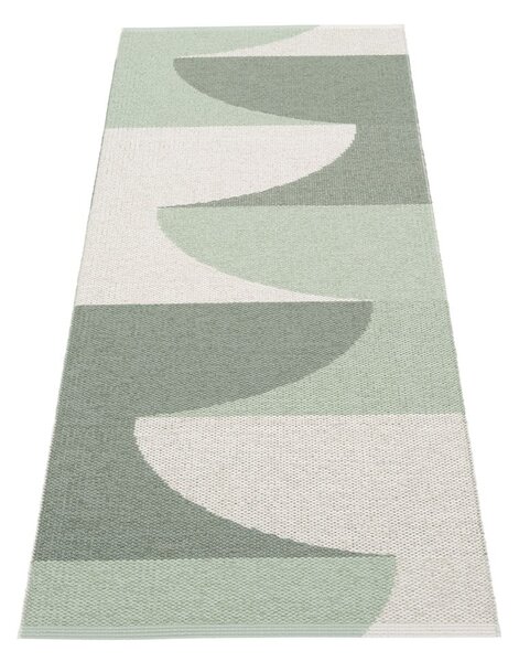 Covor tip traversă pentru interior și exterior verde 70x180 cm Hill Army Misty Mint – Pappelina