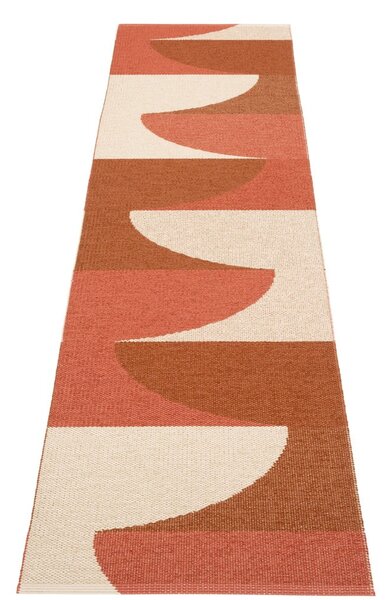 Covor tip traversă pentru interior și exterior cărămiziu 70x270 cm Hill Brick Rust – Pappelina