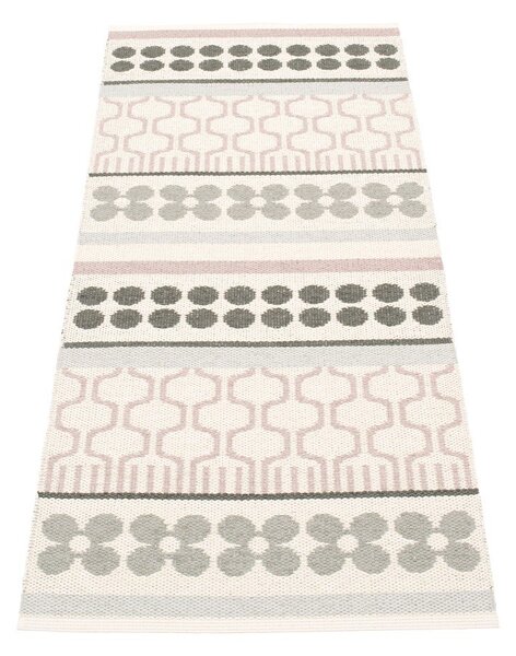 Covor tip traversă pentru interior și exterior roz deschis/gri 70x180 cm Asta Pale Rose – Pappelina