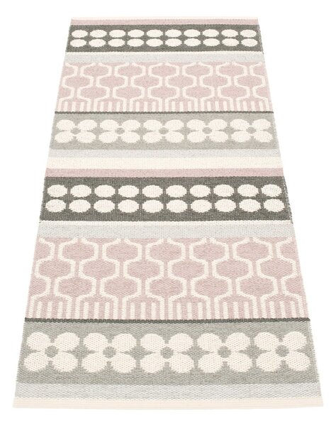 Covor tip traversă pentru interior și exterior roz deschis/gri 70x180 cm Asta Pale Rose – Pappelina
