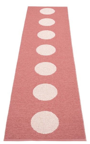Covor tip traversă pentru interior și exterior roșu deschis 70x280 cm Vera Pop Blush – Pappelina