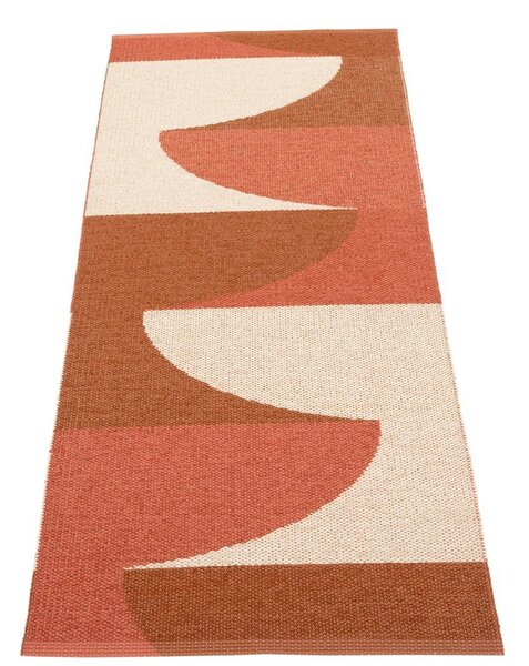 Covor tip traversă pentru interior și exterior cărămiziu 70x180 cm Hill Brick Rust – Pappelina