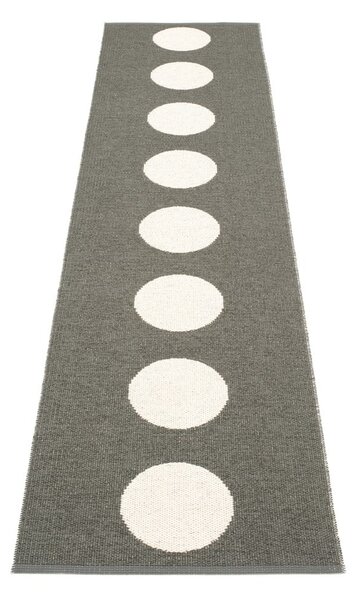 Covor tip traversă pentru interior și exterior gri închis 70x300 cm Vera Charcoal – Pappelina