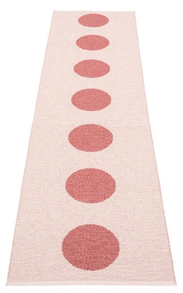 Covor tip traversă pentru interior și exterior roșu deschis 70x280 cm Vera Pop Blush – Pappelina