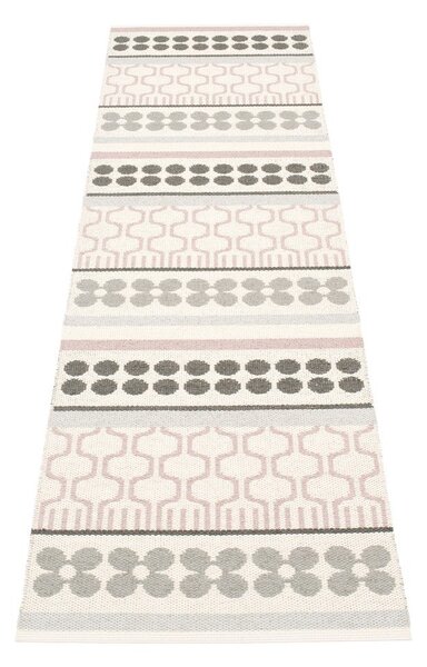 Covor tip traversă pentru interior și exterior roz deschis/gri 70x270 cm Asta Pale Rose – Pappelina
