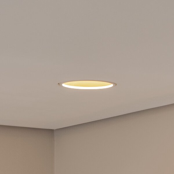 BEGA Spot de plafon încastrat Bega LED Studio Line, alb/zahăr, aluminiu turnat, Alb, Camera de zi / sufragerie, Aluminiu, Corpuri de iluminat încastrate rotunde