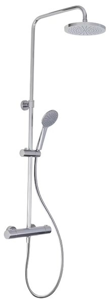 Kronenbach Universal set de duș perete cu termostat cu duș de ploaie crom 26648000 KB